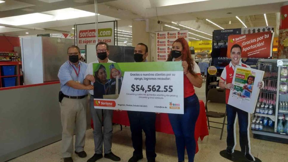 Banco de Alimentos de Mazatlán recibe donativo de 54 mil pesos