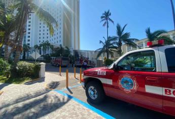 Se registra incendio en conocido hotel de Mazatlán