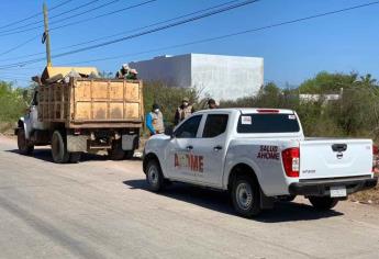 Hoy descacharrizan tres colonias de Los Mochis