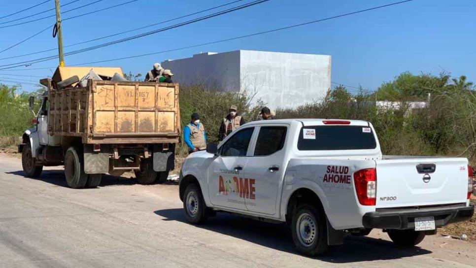 Hoy descacharrizan tres colonias de Los Mochis