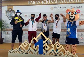 Cuatro nuevas medallas de oro y una de plata cosechan sinaloenses en paranacionales 2021