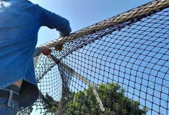 Rehabilitan campo deportivo en Mármol