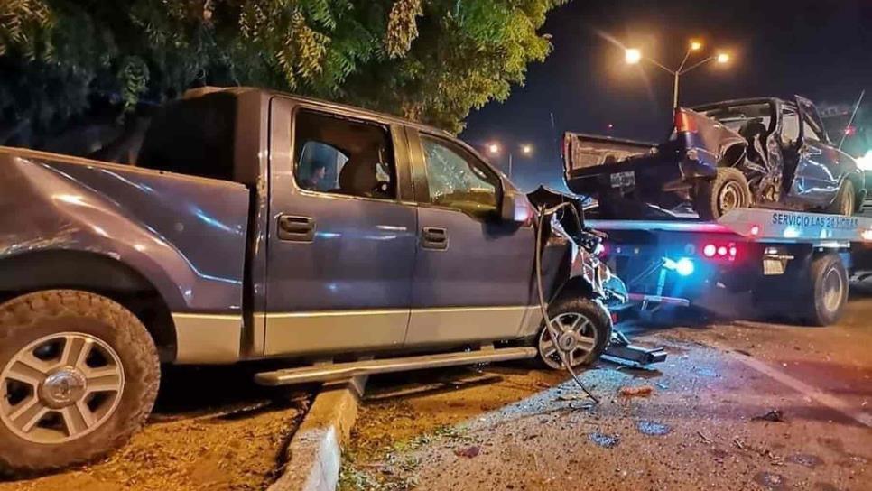 Fuerte choque en Guamúchil deja dos lesionados