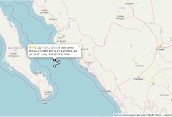 Se registran 2 sismos en el norte de Sinaloa