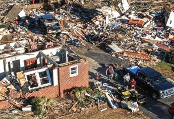 El 75 % de un pueblo desapareció por un tornado