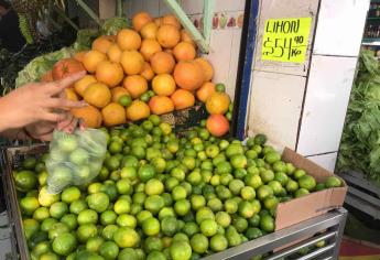 Limón se vende a $56 pesos y el aguacate a $78 en Mazatlán