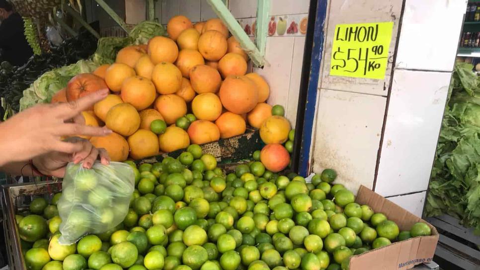 Limón se vende a $56 pesos y el aguacate a $78 en Mazatlán