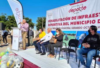 Comienza rehabilitación de espacios deportivos en Ahome