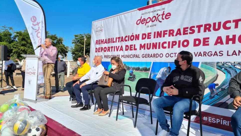 Comienza rehabilitación de espacios deportivos en Ahome