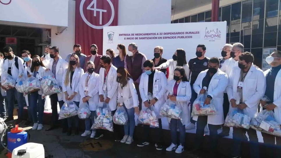 Entregan en Ahome medicamentos a dispensarios e inician desinfección de espacios públicos