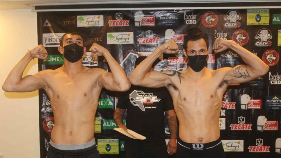 Superan la báscula peleadores del Sinaloa Fighting League