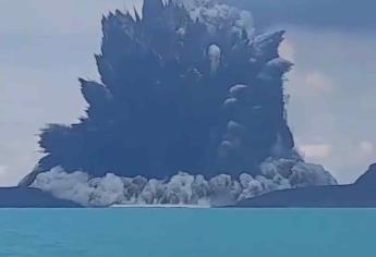 Alerta de alto oleaje en Topolobampo tras erupción de volcán en Isla de Tonga