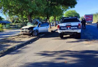 Muere fortense al chocar en la curva de la entrada a Charay