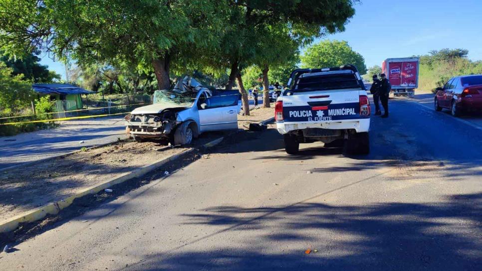 Muere fortense al chocar en la curva de la entrada a Charay