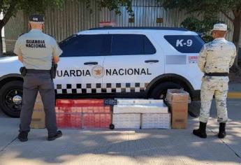 Asegura Guardia Nacional 60 mil cigarros «piratas» en central de autobuses de Culiacán