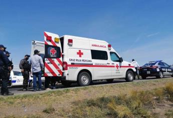 Choca ambulancia de Cruz Roja en carretera a Cosalá