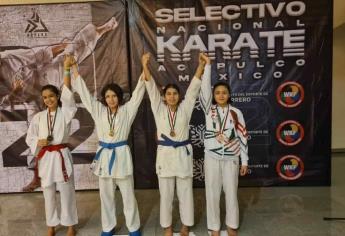 Clasifican sinaloenses a la preselección nacional de karate