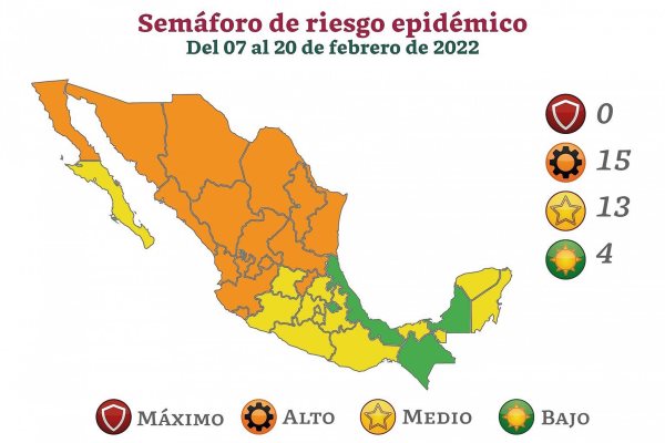 Sinaloa pasa a semáforo naranja por aumento de casos de Covid-19