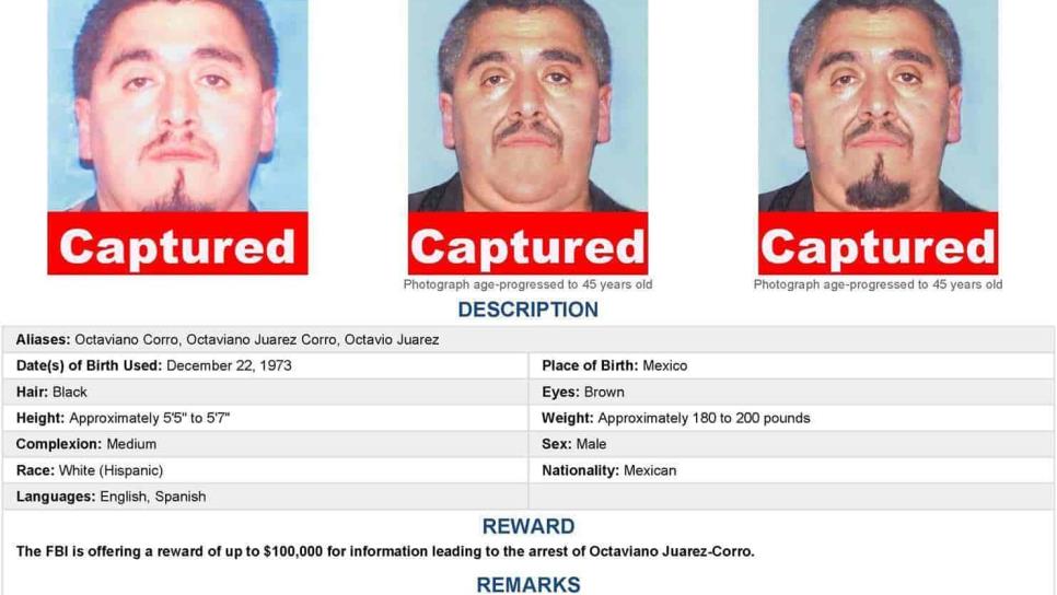 Uno de los 10 más buscados por el FBI es capturado en México