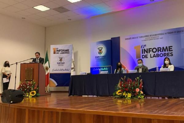Suntuas Académicos presenta su 1er informe de labores del periodo 2021-2024