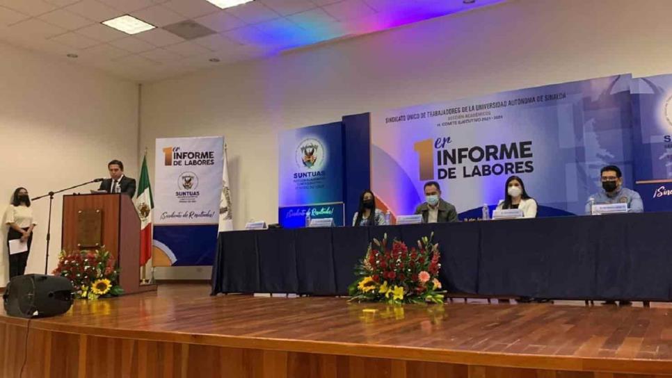 Suntuas Académicos presenta su 1er informe de labores del periodo 2021-2024