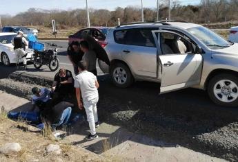 Motociclista queda grave tras chocar por alcance, en La Costerita