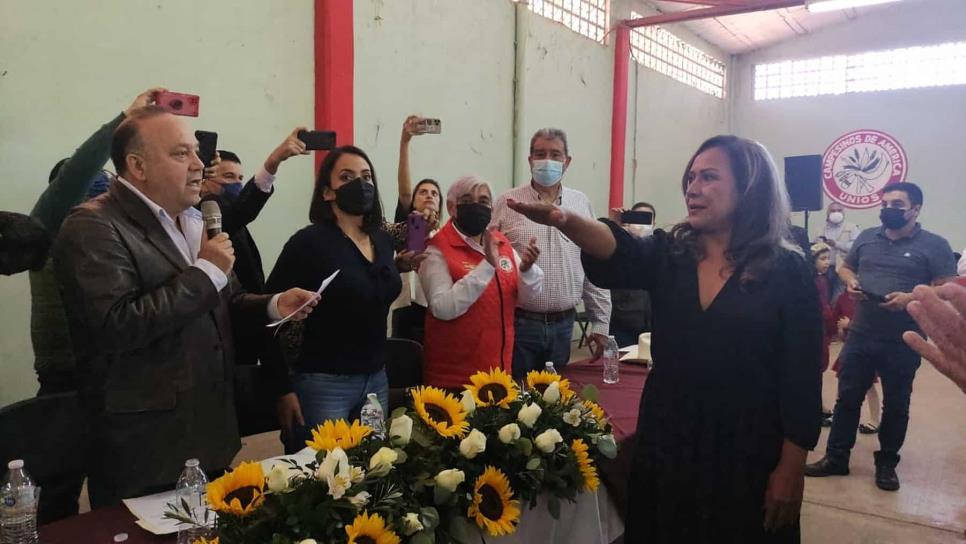 Gloria Valdez Rodríguez rinde protesta como dirigente del CMC No. 5