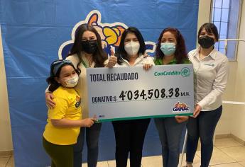 Ganac recibe donación de 4 mdp para quimioterapias a niños con cáncer