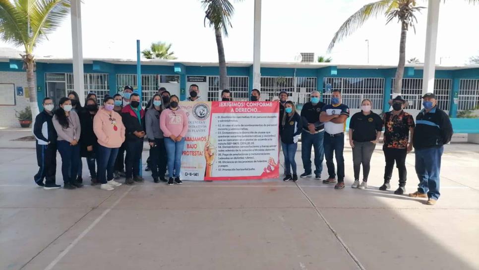 Cetmar No.13 se suma al paro laboral convocado por el SNTE 27