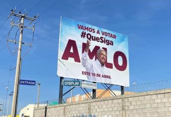 No es ilegal espectacular de AMLO en Sinaloa: Secretaria de Morena