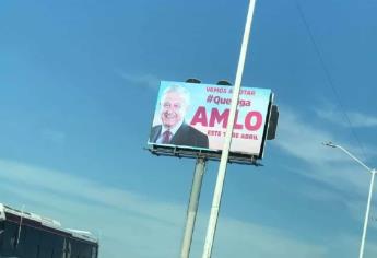 No proceden denuncias por anuncios espectaculares de AMLO