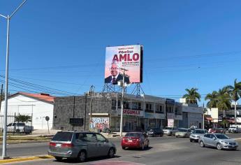 Son 3 ayuntamientos los que informaron al INE Estatal sobre espectaculares en favor de AMLO