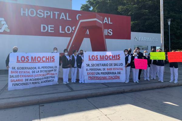 De nuevo, enfermeras del Hospital General protestan: piden incremento salarial