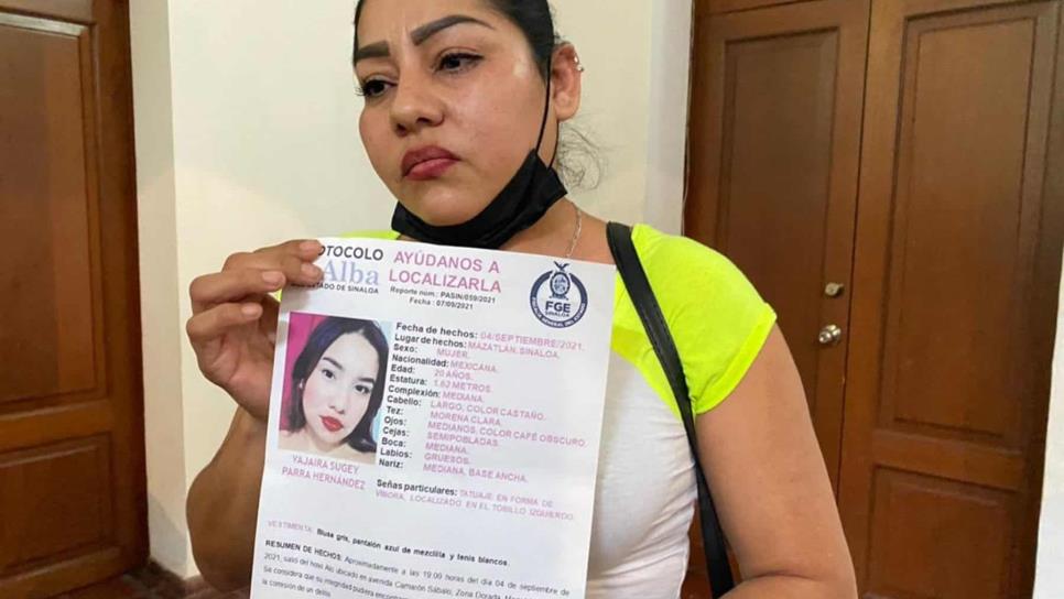 «No hay avances», acusa madre de joven desaparecida hace 7 meses en Mazatlán