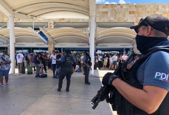 Caos y confusión en aeropuerto de Cancún tras falsa alarma de detonaciones