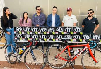 Hortitec y Bike King entregan cascos a ciclistas ahomenses