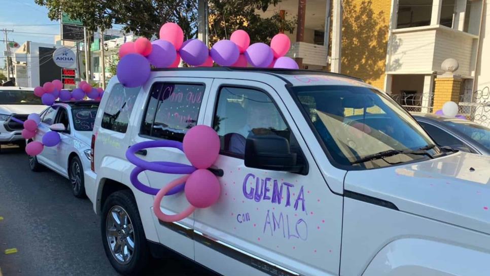 Con más de 4 mil autos, realizan caravana en favor de la Revocación de Mandato en Culiacán