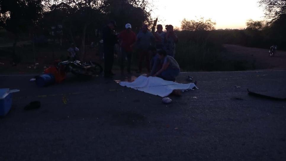 Vendedor de pescado muere al ser embestido su moto por un vagoneta