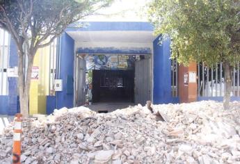 SEPyC atiende derrumbe en escuela de Villa Unión; prevé la construcción de un nuevo plantel