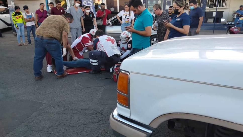 Adulto sufre graves golpes en la cabeza tras ser arrollado en el sector Barrancos, en Culiacán