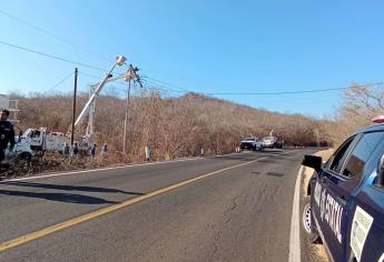 Incendio deja a sin energía eléctrica varias comunidades de Badiraguato