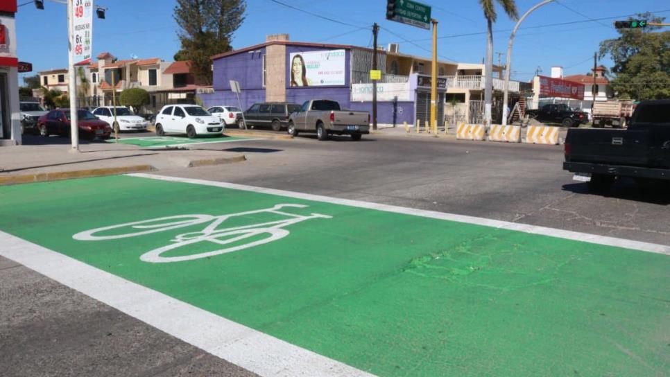 Franjas verdes en las calles de Los Mochis: zonas de seguridad y prioridad para ciclistas