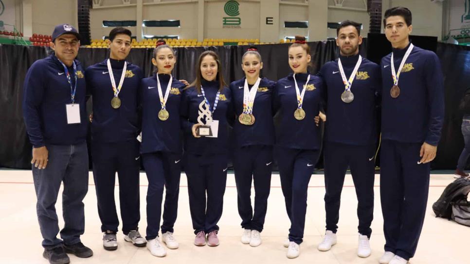 Águilas UAS ganan 4 medallas en la gimnasia de Universiada Nacional UACJ 2022