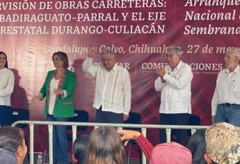 Supervisa AMLO carretera y programas en Chihuahua