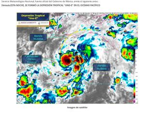 Se forma el primer ciclón tropical de la temporada en el pacífico