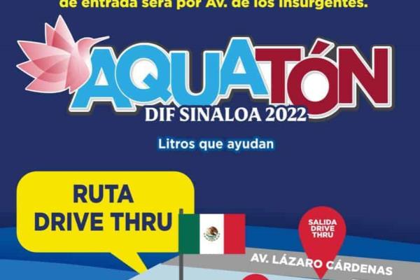 Súmate! DIF Sinaloa invita a donar agua en el Aquatón 2022
