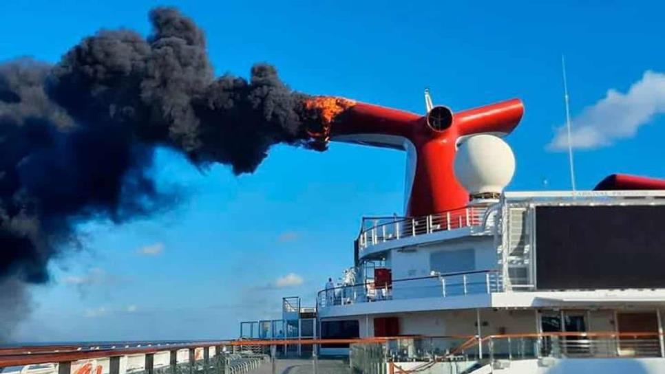 Incendio del crucero Carnival no afectará rutas en Mazatlán