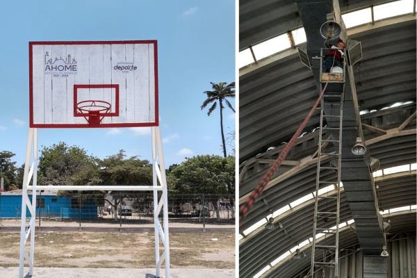Atienden gobierno de Ahome necesidades de deportistas de Las Grullas Margen Izquierda