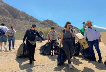 Gobierno de Guasave y la CONANP recolectan cinco toneladas de basura en Navachiste