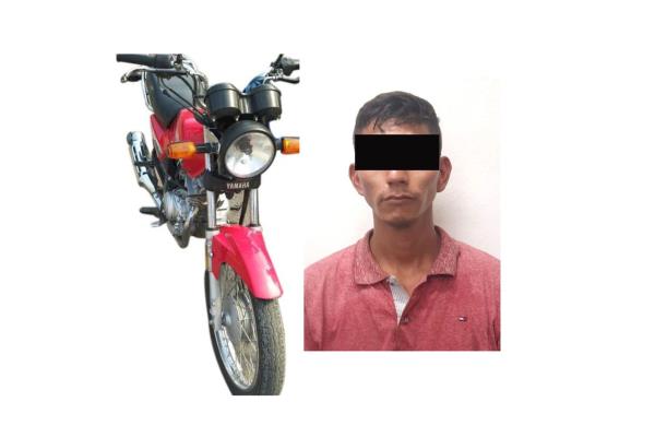 Se roba mototicleta en Mazatlán y lo detienen tras rastrear el dispositivo GPS